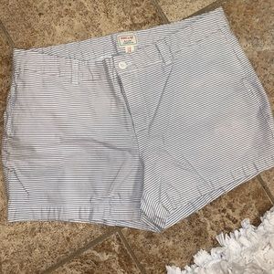 Khakis - Blue and white striped